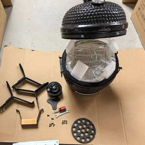 Barbecue en céramique <span class=keywords><strong>Kamado</strong></span> DIY de 13 pouces pour l'extérieur pour le gril à œufs pour la cuisine au charbon de bois B-Q au bar - Product Image 2