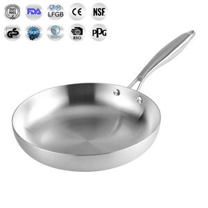 مقلاة احترافية غير مطلية من الفولاذ المقاوم للصدأ من qual عالي - Product Image 2