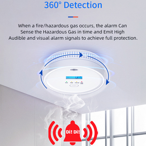 TY-N01-433 Tuya Détecteur intelligent WiFi de monoxyde de carbone et de fumée avec batterie 3 ans, alarme <span class=keywords><strong>incendie</strong></span> pour cuisine et magasin, interconnexion d'alarmes - Product Image 4