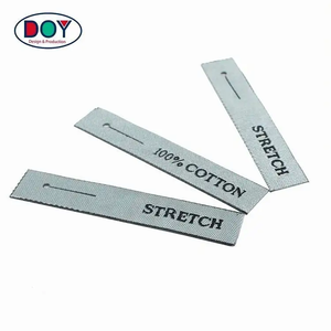 Cheap <strong>Clothing</strong> <strong>Labels</strong> <strong>Maker</strong> Custom Private Design Logo Double Sided Woven <strong>Labels</strong> for Zipper Pullers - Product Image 2