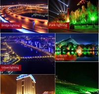 Árboles de Luz LED RGB Multicolor, IP65 Impermeables, de Aluminio, para Jardín, Paisajismo, Iluminación Exterior de Alta Luminosidad, con Control Remoto