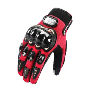 Breathable 3d full finger Knuckle Protection custom printed motorcycle gloves with touch screen pro rider motorcycle gloves