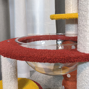 أرفف تسلق قطط من القرع ، أرفف خربشة سيزال خربشة ، أرجوحة وأبراج زهور كبيرة وطويلة للأماكن الخارجية - Product Image 5