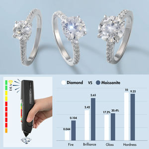 Bague de fiançailles ovale en moissanite VVS certifiée GRA, sertie à griffes, en argent S925, alliance de mariage - Product Image 5