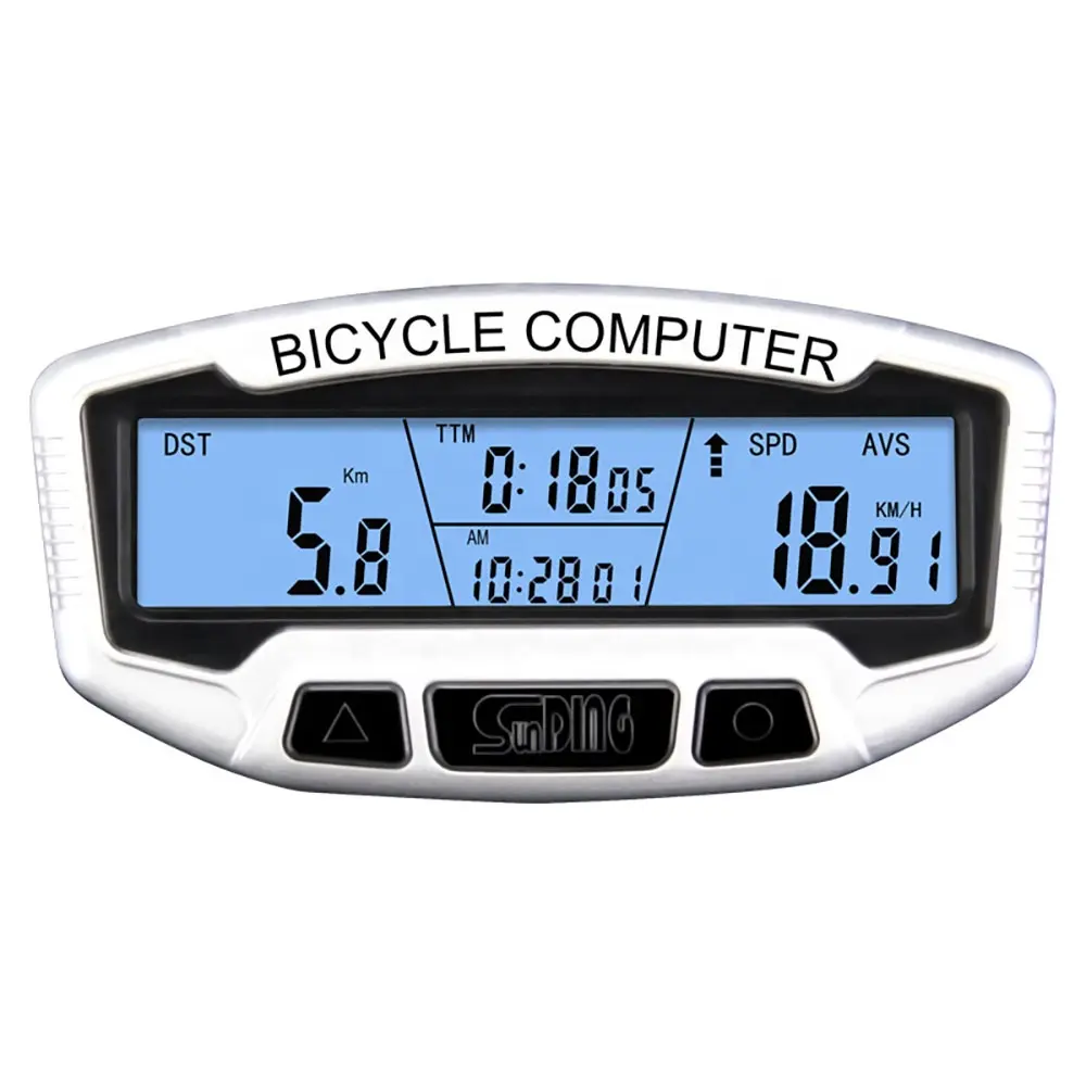 SUNDING HOT SALE smart backlight wired bicycle computer with sleep mode and machine oil reminder