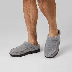 Chaussons d'intérieur et d'extérieur durables et antidérapants pour hommes avec <span class=keywords><strong>semelle</strong></span> épaisse et résistante, mocassins en <span class=keywords><strong>feutre</strong></span> cousus à la main - Product Image 5