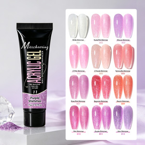 Nuevo Gel de Extensión de Uñas con Purpurina, Gel UV de Construcción Rápida a Base de Plantas, Gel de Extensión con Lentejuelas Brillantes para Manicura DIY, Venta al por Mayor para Salones - Product Image 2