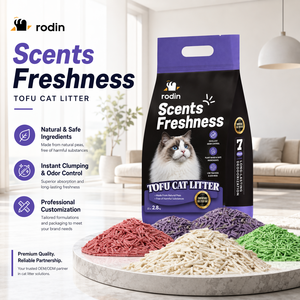 Litière <span class=keywords><strong>pour</strong></span> chat en fibres de soja à prix avantageux, haute absorption, écologique, litière <span class=keywords><strong>pour</strong></span> animaux de compagnie, litière <span class=keywords><strong>pour</strong></span> chat naturelle au tofu - Product Image 1