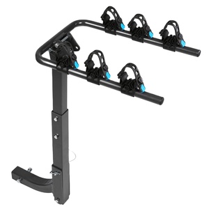 Suporte de Bicicleta Traseiro Dobrável de Aço para Carro com Design Vertical para Uso Universal - Product Image 1