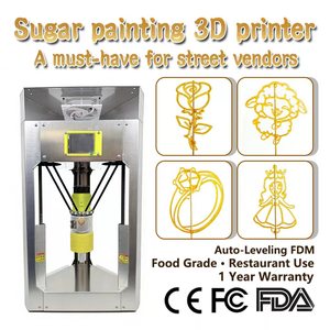 Imprimante 3D de dessin au sucre USB, machine de dessin alimentaire de qualité alimentaire pour la décoration de gâteaux, idéale pour les vendeurs ambulants et les pâtisseries, garantie 1 an, certifiée CE - Product Image 1