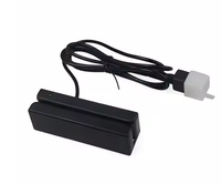 Pembaca Kartu Magnetik Eksternal Effon MSR100 Decoder Antarmuka TTL RS232 USB PS2 Akses Kartu SD untuk Kontrol Akses/Kehadiran Waktu