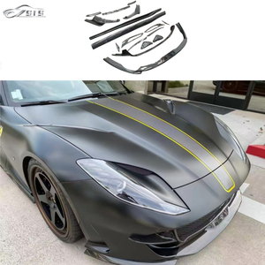 Kit carrozzeria in fibra di carbonio stile Novi per 812 Ferr superveloce GTS Auto labbro anteriore Spoiler posteriore nuovo aggiornamento paraurti T/T - Product Image 5