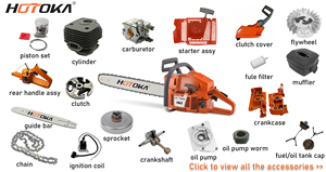 Kit de Soporte y Junta de Escape para <span class=keywords><strong>Motosierra</strong></span> HOTOKA, para Motosierras <span class=keywords><strong>Husqvarna</strong></span> 61 268 272 272XP - Product Image 6