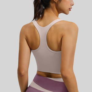 2025 femmes taille haute Compression abdominale Yoga haut respirant antichoc Fitness vêtements avant hanche ascenseur confortable <span class=keywords><strong>sport</strong></span> - Product Image 3