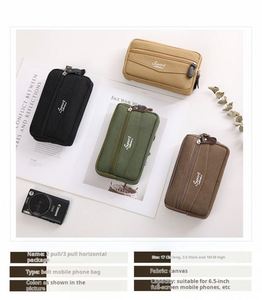 Bolsa de Lona Promocional Oxford de Alta Moda para Hombre, con Cinturón, Compatible con Pantallas de 6.5 Pulgadas, con Logotipo Personalizado - Product Image 4