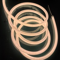 Tube lumineux LED néon flexible circulaire à haute luminosité, diamètre 13 mm, 360 degrés, IP68, éclairage multidirectionnel, dimmable, pour affichage intérieur/extérieur