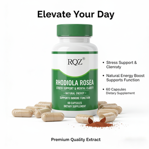로제아 로디올라 500mg 성인용 캡슐 스트레스 지원 정신 명료함 자연 에너지 지원 면역 기능 식이 보충제 60 - Product Image 2
