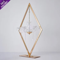 Centres de table élégants pour mariage, décorations de table, chandeliers dorés, centres de table floraux pour la cérémonie de mariage