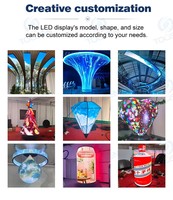 Pantalla LED en forma de flor Cartelera Trébol de cuatro hojas Árbol Vida VideoWall para eventos de escenario Pantalla especial Tienda minorista Educación