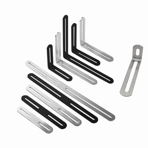 Soporte Angular de Acero Inoxidable en Forma de L, Conector Ajustable con Orificios Alargados, Retenedor de Ángulo Recto de 90 Grados - Product Image 1