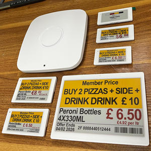 ป้ายราคาอิเล็กทรอนิกส์ระบบ ESL แบบดิจิทัล 2.4GHz ใหม่ ขายส่งจากโรงงาน ป้าย E-Ink สำหรับชั้นวางสินค้าในคลังสินค้ายุโรป - Product Image 2