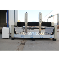 Nouvelle machine de gravure CNC à double tête automatique 15kw pour le granit et le marbre, machine de gravure de haute qualité, polisseuse de pierre, carrelage
