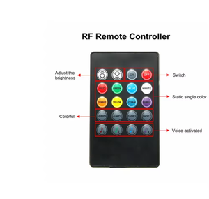 JHS RGB LED underglow Light 60*90*120CM ควบคุมระยะไกลบรรยากาศการตกแต่งเส้นเย็นสำหรับรถยนต์ - Product Image 6