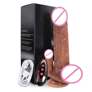 Nuevo consolador simulado de silicona telescópico eléctrico suave Dispositivo de masturbación femenina realista consolador juguetes sexuales para adultos - Product Image 6