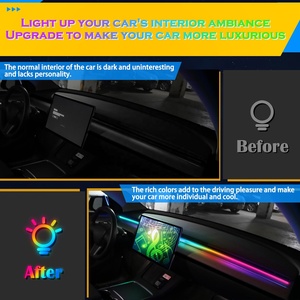 USB 12v sinfonia interna auto flusso ambientale a caccia di luce App di controllo che cambia atmosfera luce - Product Image 4