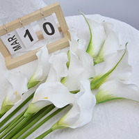 Fleurs artificielles Calla Lily au toucher réel, vente en gros, décoration de mariage à domicile, arrangement de fleurs artificielles