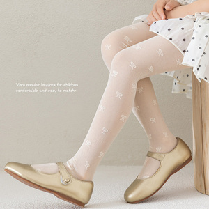 ถุงน่องตาข่ายสำหรับเด็กผู้หญิง ลายโบว์ ระบายอากาศได้ดี ป้องกันการเกี่ยวขาด ยืดหยุ่นสูง เหมาะสำหรับเต้นบัลเลต์ - Product Image 2