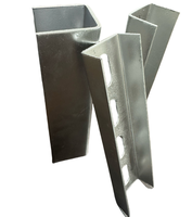 Base de montage de panneau solaire ZAM avec connecteur droit pour système de support au sol/au toit pour panneaux photovoltaïques, personnalisable