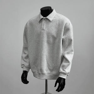<span class=keywords><strong>Polo</strong></span> autunno pesi massimi Plus Size <span class=keywords><strong>felpa</strong></span> bianca manica lunga <span class=keywords><strong>Polo</strong></span> camicia da uomo - Product Image 1