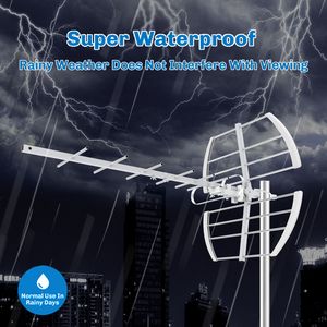 <span class=keywords><strong>Antenne</strong></span> numérique extérieure Antuko Free 4K 1080P pour téléviseur avec gain de 30 dB VHF/UHF, montage sur poteau, <span class=keywords><strong>câble</strong></span> de 10 m pour une utilisation HDTV longue portée - Product Image 3