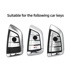 Housse de clé pour <span class=keywords><strong>BMW</strong></span> avec porte-clés en cuir, pour <span class=keywords><strong>BMW</strong></span> Série 2 5 6 7 X1 X2 <span class=keywords><strong>X3</strong></span> X5 X6 X7, porte-clés de qualité supérieure - Product Image 3