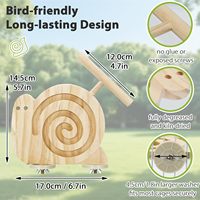 Jouets de recherche de nourriture pour oiseaux : Perchoir en bois séché au four, mangeoire lente, jouet de puzzle pour perruches et perroquets, conception de nourriture visible, réduit le désordre des graines