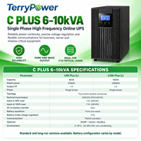6kVA 10kVA 单相在线式UPS不间断电源，适用于计算机、服务器、网络