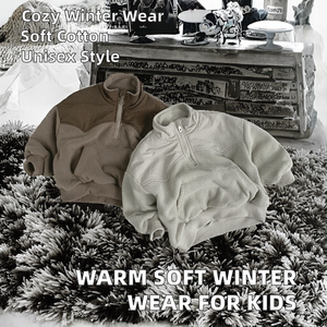 Ropa Infantil de Invierno, Nuevo Estilo, Cuello Redondo, con Cuentas, Unisex, de Algodón Suave y Cálido - Product Image 2