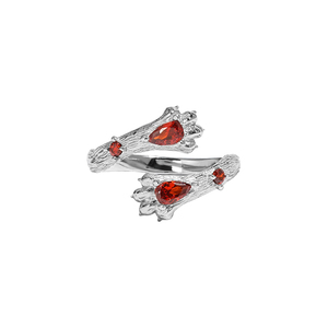 WuQie-Anillo de plata de primera ley con forma de León para mujer, sortija, plata esterlina, Circonia cúbica, zirconia, circonita, zirconita, diseño creativo - Product Image 1