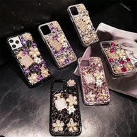 Haute qualité luxe étincelle paillettes cristal étui strass diamant couverture de téléphone pour iPhone 15 14 13 12 16 Plus et 8 Plus