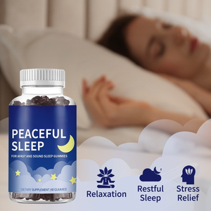 Gummies pour le sommeil, mélatonine nocturne, usage adulte, 2 gummies par dose, 3 x 180g, 60 unités - Product Image 1