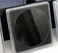Boîte de rangement carrée avec coussinets intérieurs réglables de 16 à 40 mm de diamètre, en plastique NGC, pour capsules de pièces de monnaie en acrylique, pour collection.