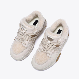 Zapatillas de deporte con suela gruesa de <span class=keywords><strong>piel</strong></span> para <span class=keywords><strong>mujer</strong></span>, zapatillas femeninas informales con plataforma alta - Product Image 3