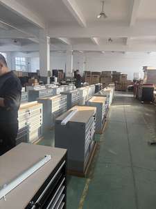 9 दराज मोबाइल उपकरण कैबिनेट नाई की दुकान कैबिनेट वर्क ट्रॉली के साथ लकड़ी के शीर्ष रोलिंग उपकरण कैबिनेट के साथ - Product Image 5