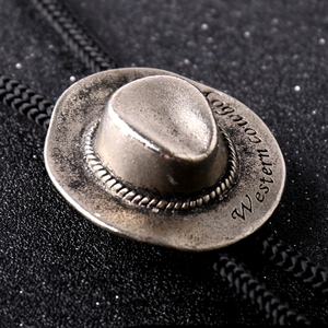 Bijoux en alliage de zinc cubique 3D, sur mesure, chapeau de <span class=keywords><strong>cowboy</strong></span> occidental, design, vente en gros, nouvelle collection - Product Image 3