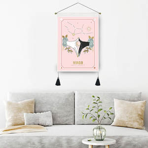 สีดําและสีขาวมนตรีดาราศาสตร์Mandala Tapestry Bohoสไตล์แขวนผนังผ้าดวงอาทิตย์ดวงจันทร์ไพ่ทาโรต์พิมพ์ทอเทคนิค - Product Image 6