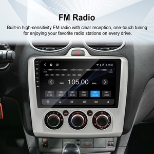 Radio para Auto Rhythm de 9 Pulgadas con Mirror Link, Reproductor USB, Radio FM, Control por Voz y Navegación para Ford Focus Exi MT 2 3 MK2 MK3 2004-2011 - Product Image 3