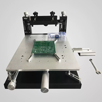 Impresora de Plantillas Puhui 3040 de Alta Precisión, Impresora Manual de Pasta de Soldar para Serigrafía de PCB