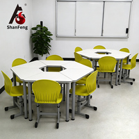 Chaise ergonomique moderne en polypropylène pour enfants d'âge préscolaire en Indonésie, avec assise de soutien, hauteur réglable, pour l'apprentissage actif et l'étude