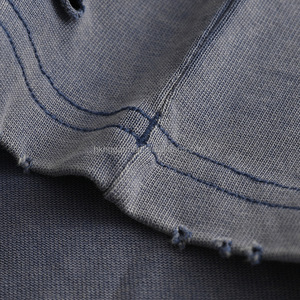 Camiseta Vintage con Logotipo Personalizado, Lavada al Ácido, para Hombre, de Algodón Grueso, Estilo Desgastado, Talla Grande, 100% Algodón - Product Image 3